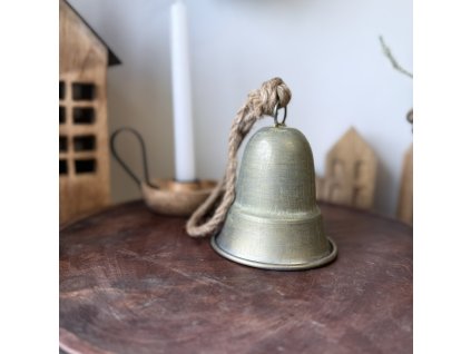 Zvonek k zavěšení zlatá