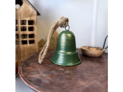 Zvonek k zavěšení zelenozlatý