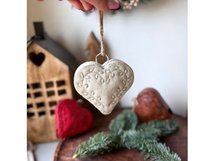 Kovový zvon srdce 3 druhy