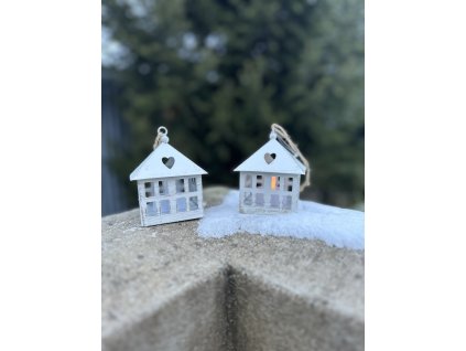 Domeček lucerna LED osvícení