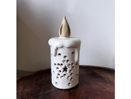 Dekorační keramická svíčka LED