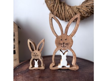 Dřevěný zajíc MANGO