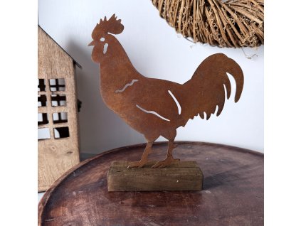 Kohout na podstavci rezavá