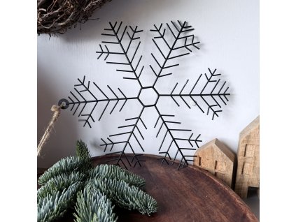 Kovová vločka 30cm
