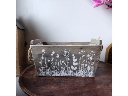 Dřevěný obal květiny 2 velikosti