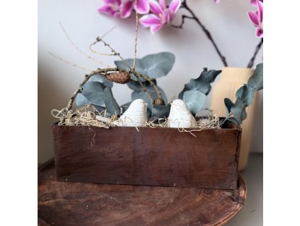 Ocelový rezavý truhlík