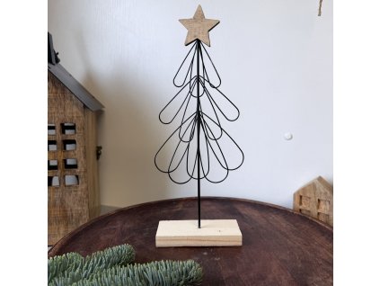 Drátěný strom na podstavci 30cm
