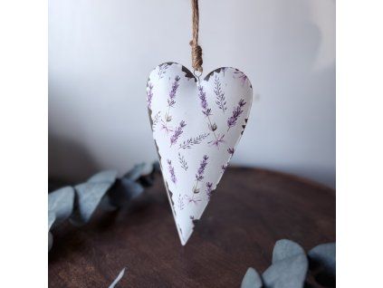 Kovové srdce levandule