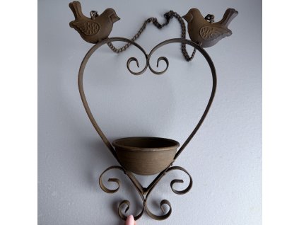 Krmítko pro ptáčky srdce