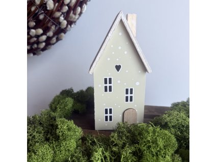 Dřevěný domeček zelená