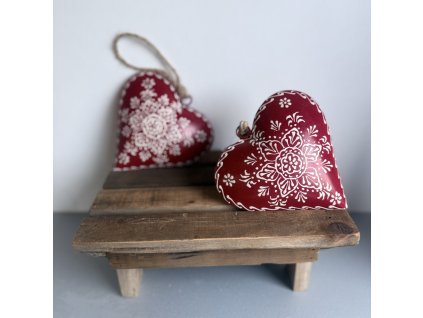 Kovové srdce folkový styl malé