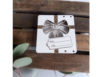 Dárková krabička mašle