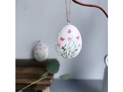 Kovové vajíčko květiny
