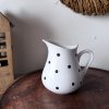 Keramický džbán bílá, černý puntík 0,53l