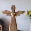 Dřevěný anděl MANGO 42,5cm
