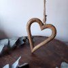 Dřevěné MANGO srdce obrys
