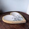 Dřevěná miska MANGO srdce louka 20cm