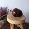 Porcelánový žalud 10cm hnědá