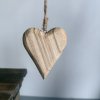 Dřevěné srdíčko natur