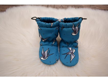 SOFTSHELLOVÉ DESIGNOVÉ CAPÁČKY VLAŠTOVKY TYRKYSOVÉ