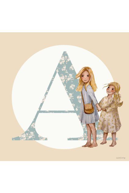 Obrázek písmeno A-Z holka/kluk/uni