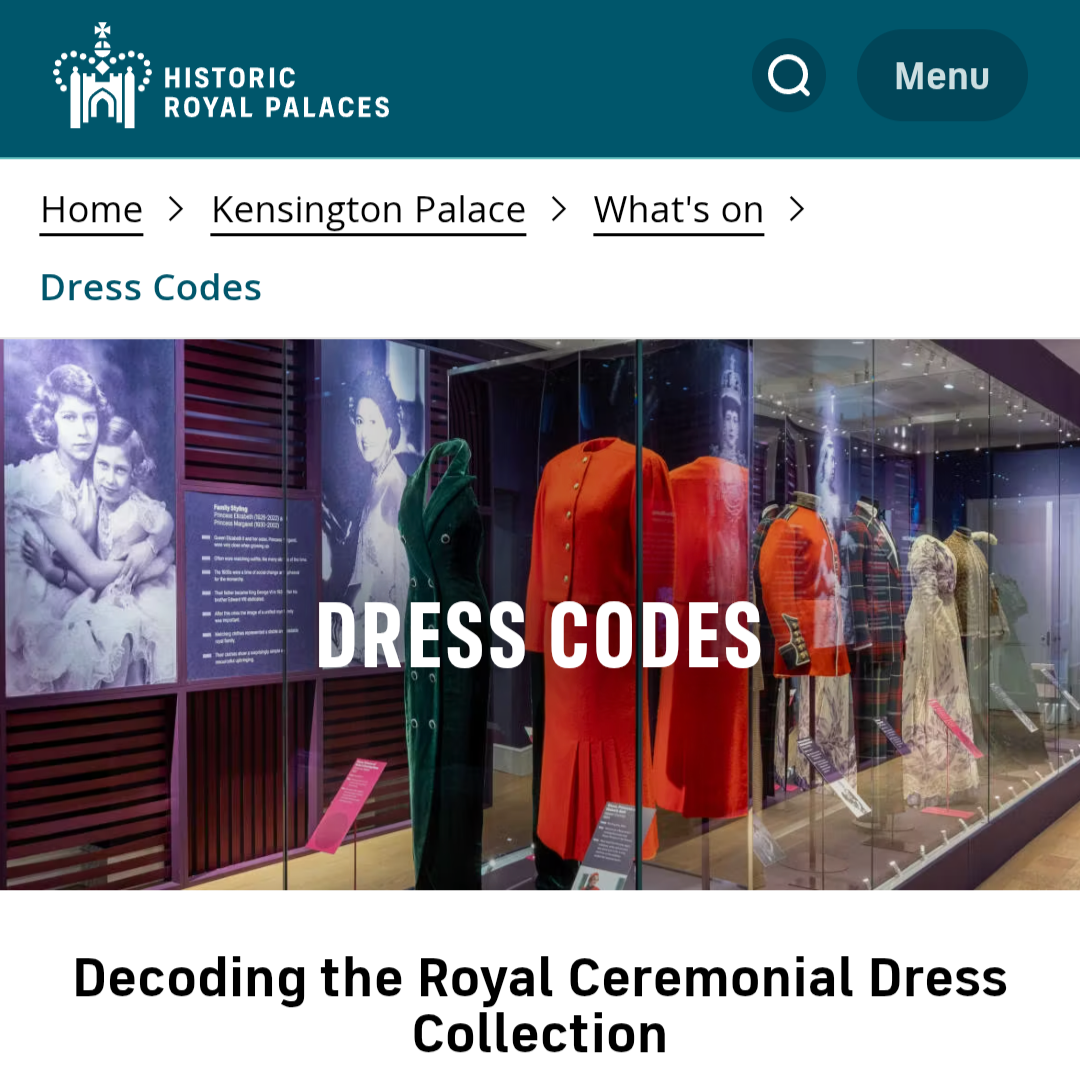 VÝSTAVA DRESSCODES/KRÁLOVSKÝ ŠATNÍK