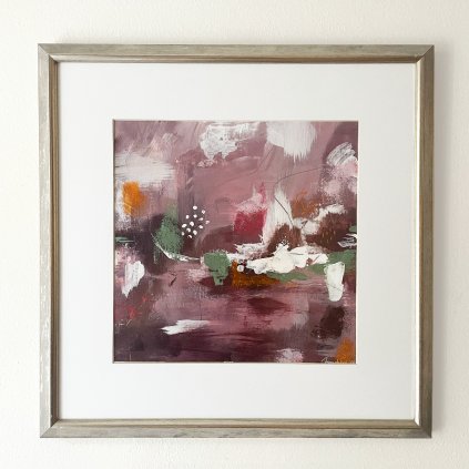 Interier, obraz, abstraktní, painting, malba, umění