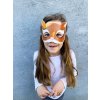 Papírová maska kočka karneval škraboška kostým kočka