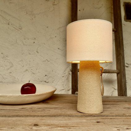 Keramická lampa Luna přírodní