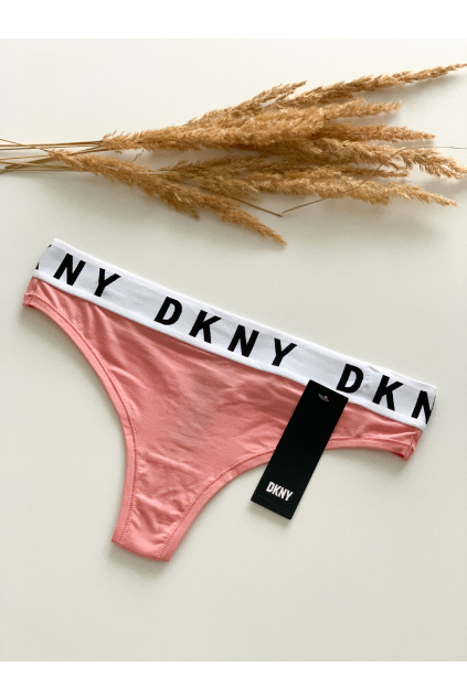 DKNY tanga Cozy Boyfriend - rouge - růžová DK4529