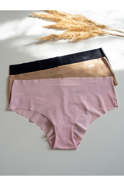 DKNY Litewear 3-balení kalhotek - růžová DK5028BP3