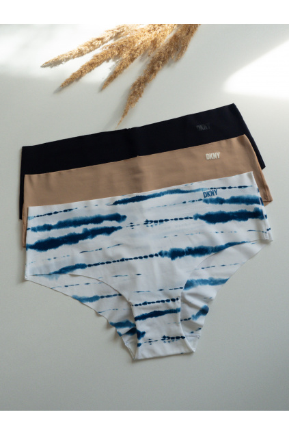 DKNY Litewear 3-balení kalhotek - stripe print DK5028BP3