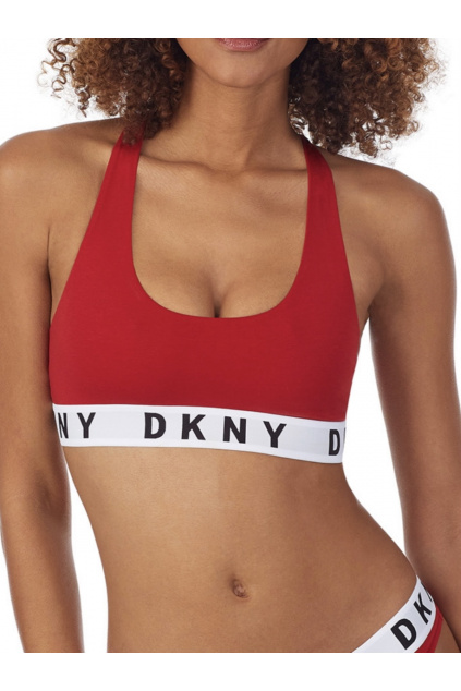 DKNY Cozy Boyfriend racerback podprsenka - cherry DK4519