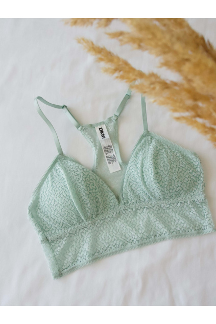 DKNY krajková podprsenka Modern Lace - mintová