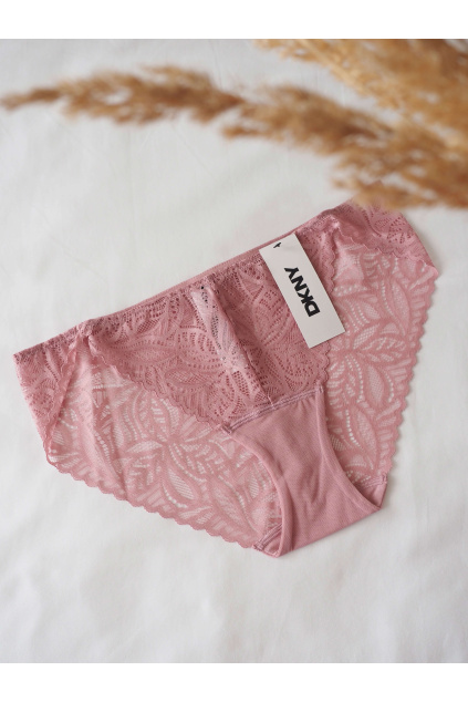 DKNY krajkové bikini Lace Deco - starorůžová DK8552