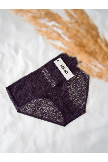 DKNY bokové kalhotky Modern Lace - Lilková DK5014