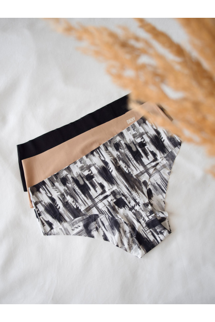 DKNY Litewear 3-balení kalhotek - city print DK5028BP3
