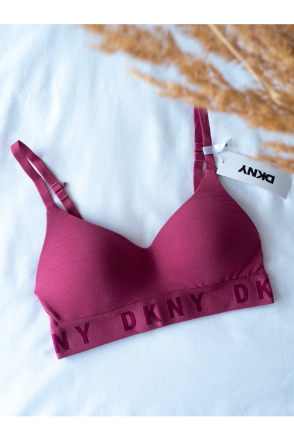 DKNY Cozy Boyfriend push-up podprsenka - Dark Rose DK4518