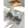 DKNY Cozy Boyfriend push up podprsenka - šedá