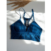 DKNY krajková podprsenka Modern Lace - Poseidon modrá