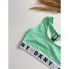 DKNY Cozy Boyfriend racerback podprsenka - Jade  zelená DK4519