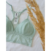 DKNY krajková podprsenka Modern Lace - mintová DK4021