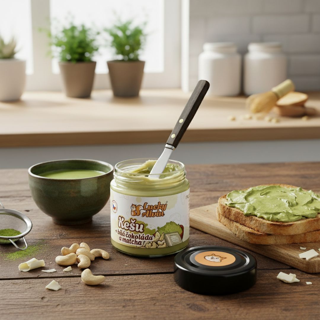 Kešu, bílá čokoláda a matcha: novinka, která zpříjemní malé momenty