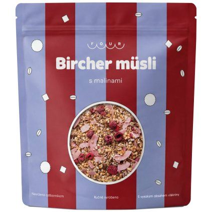 four bircher musli s malinami