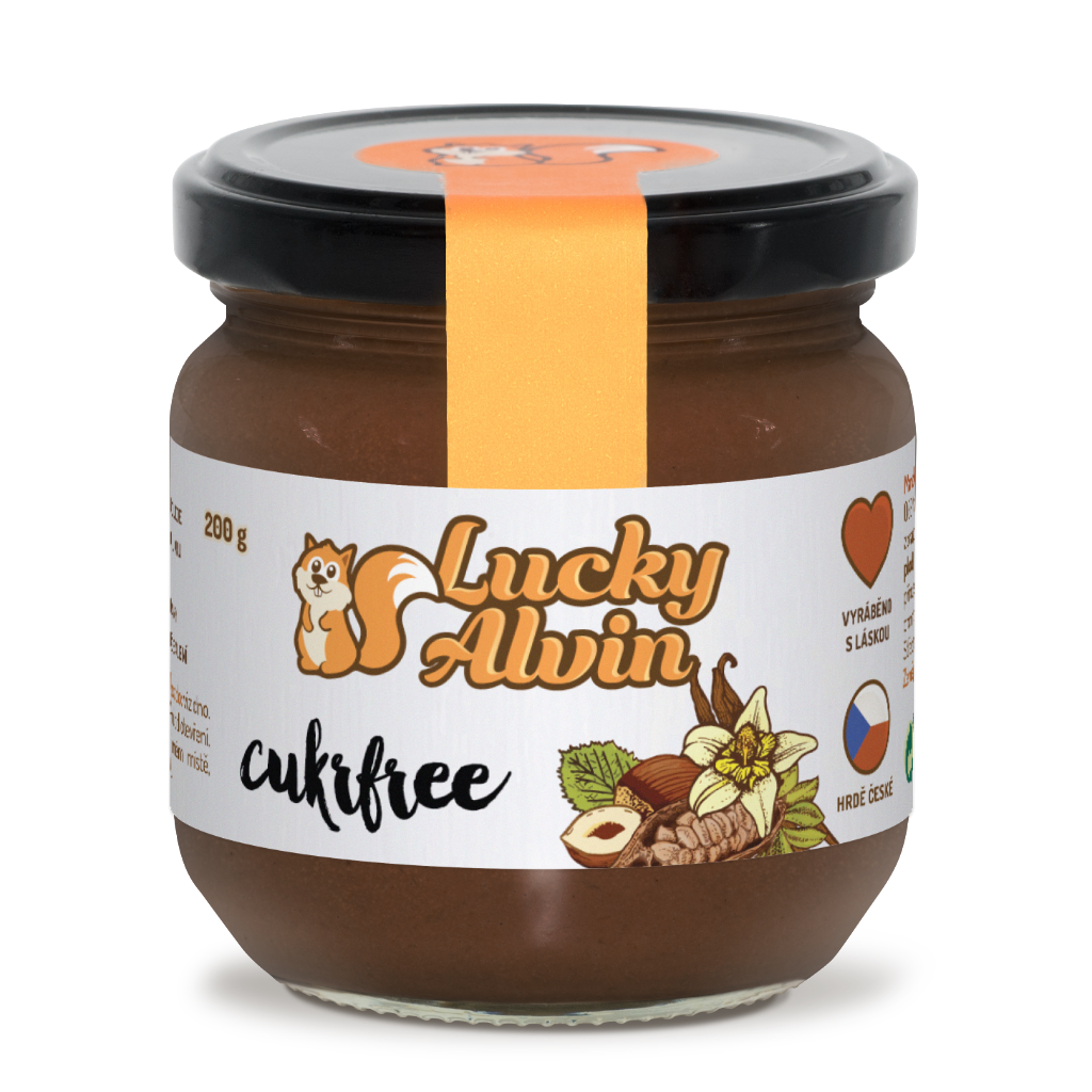 Lucky Alvin Cukrfree Lískooříškový krém 200 g