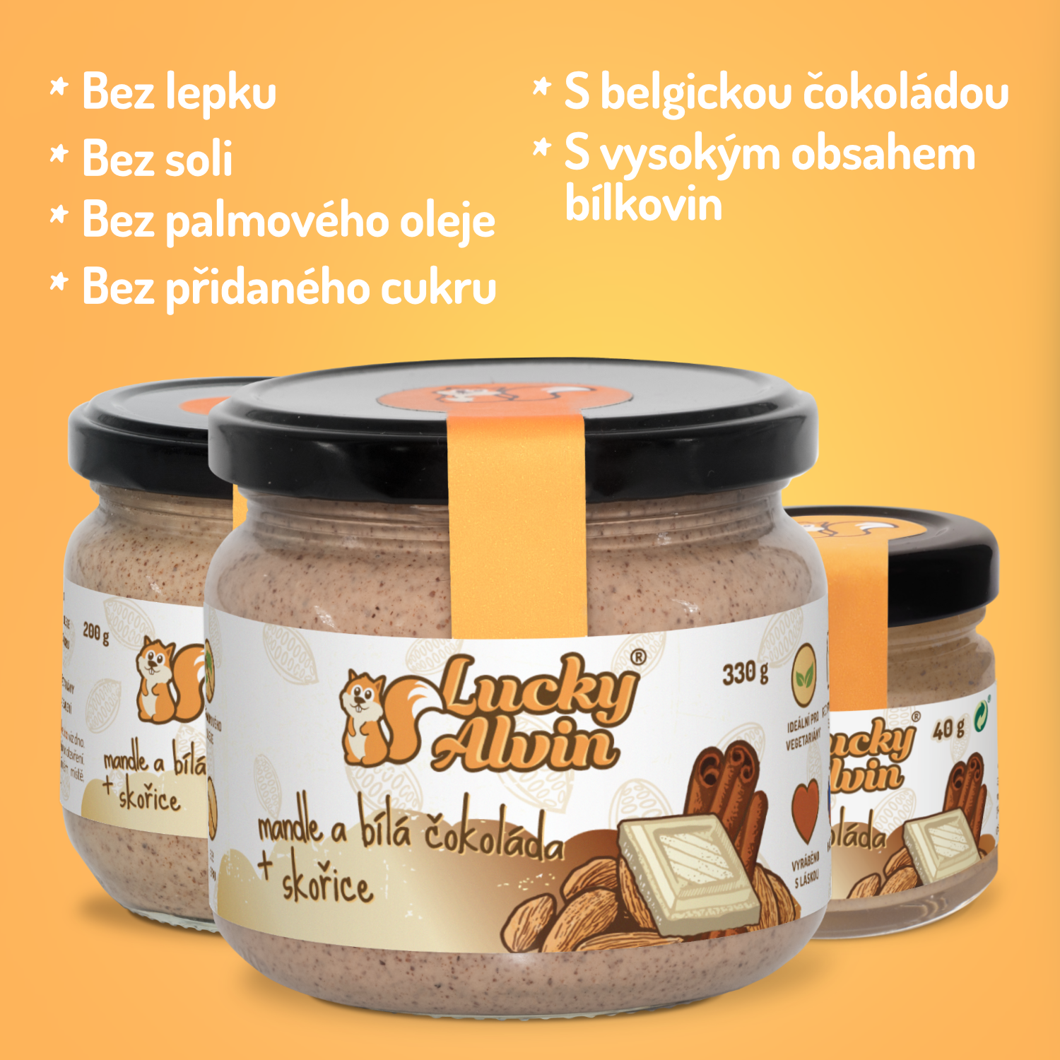 Mandle a bílá čokoláda + skořice — náhled 4