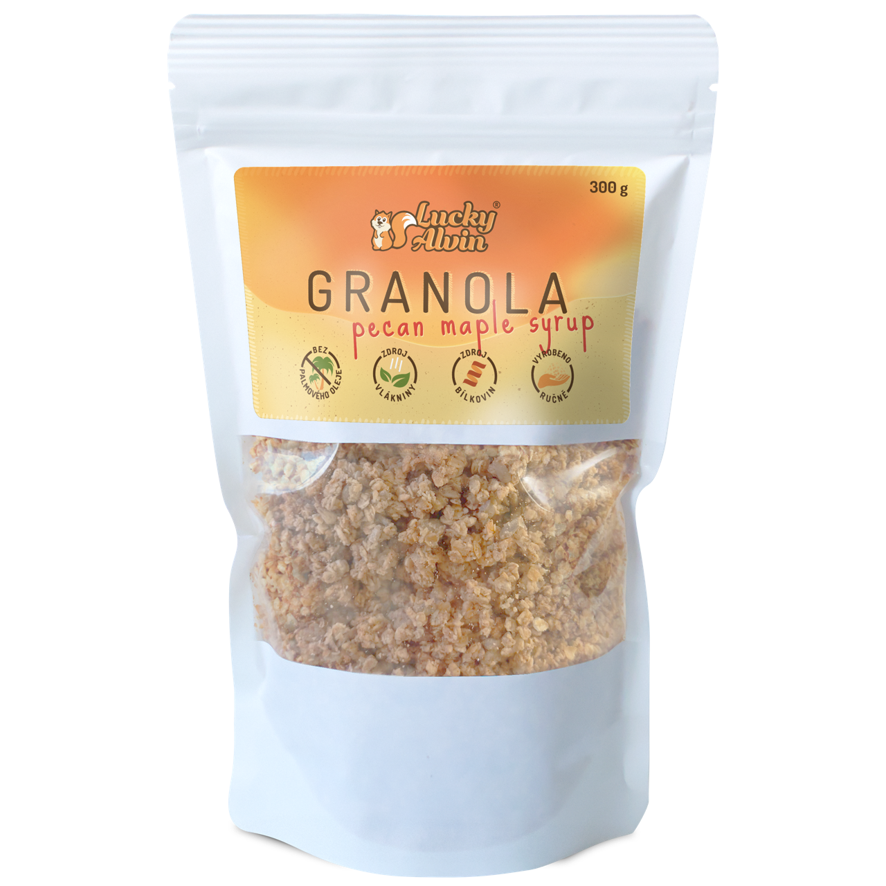 Granola pecan maple syrup