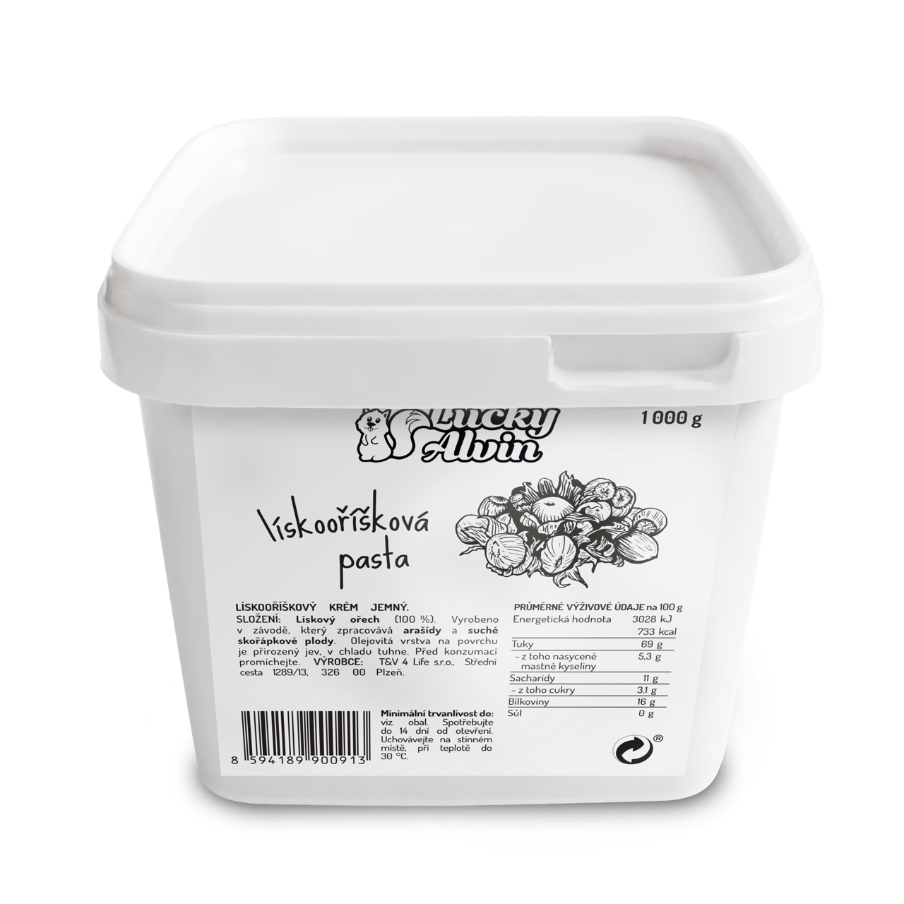 Lískooříšková pasta 1 kg