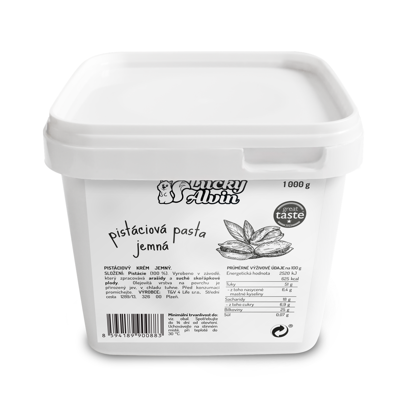 Pistáciová pasta jemná 1 kg