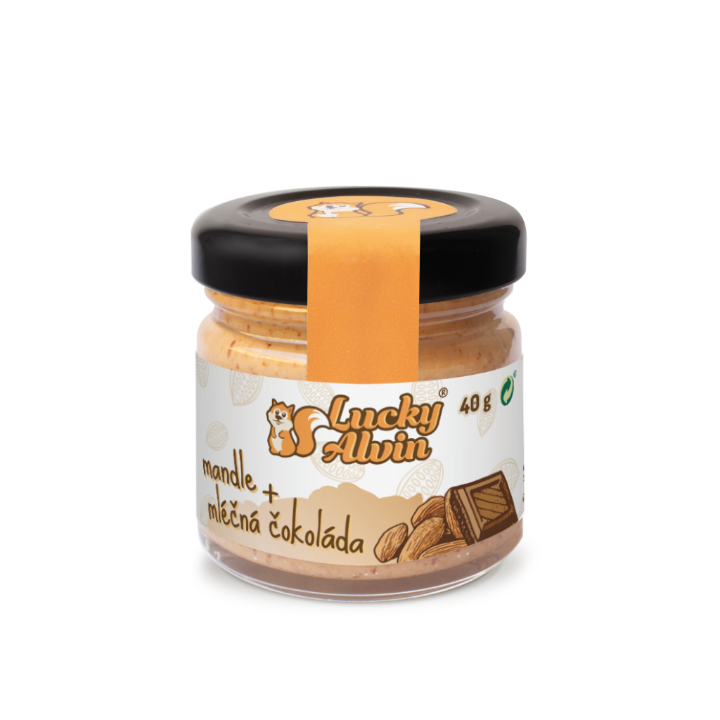 Lucky Alvin Mini edice 40 g - Mandle/ mléčná čokoláda 